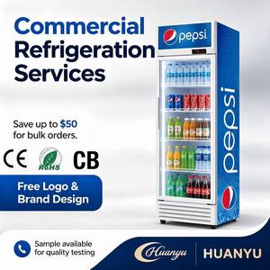Réfrigérateur Commercial Vertical pour Boissons, Vitrine Réfrigérée Coca-Cola, Congélateur Vertical, Équipement de Réfrigération Professionnel - Product Image 1