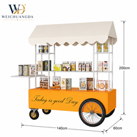Chariot de présentation mobile commercial, chariot de vente portable, stand de vente au détail, chariot de marché, chariot de promotion événementielle, chariot de fleuriste en métal