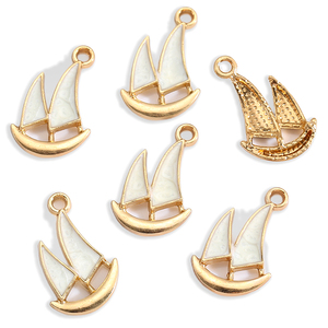 30 stili di charm nautici marini oceano mare tema ancora timone barca faro smalto Charms per gioielli accessori DIY W447 - Product Image 5