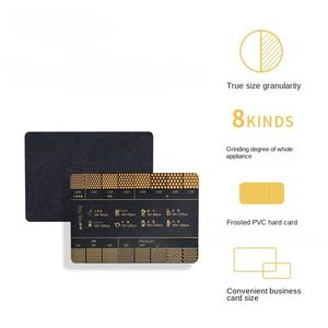 Espesor de molienda de café en polvo tamaño de comparación de referencia pequeña tarjeta de escala de molienda de café negro - Product Image 2