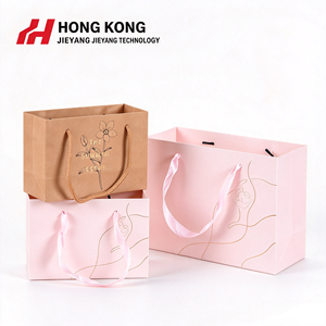 Handmade Large Luxury <b>White</b> <b>Gift</b> <b>Bags</b> Coated Paper Craft for Supermarket Promotion Pink Paper <b>Bag</b> with Dependable Quality - Product Image 1