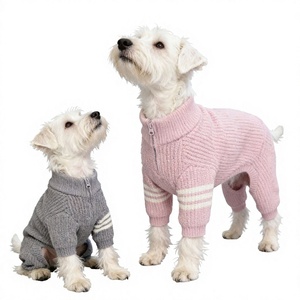Suéter de Punto a Rayas para Perros, Ropa de Invierno para Schnauzer, Teddy, Bichón Frisé, Venta al Por Mayor de Fábrica - Product Image 1