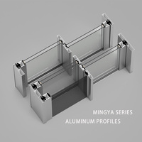 Porte coulissante personnalisée avec cadre en aluminium moderne pour jardin et intérieur, double vitrage en verre trempé, étanche