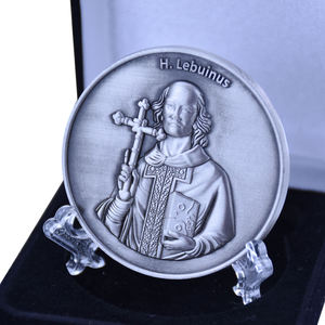 Pièces de monnaie commémoratives en métal plaqué argent antique 3D personnalisées à bas prix avec design sur mesure - Product Image 2