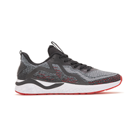 Meilleur prix Chaussures de course personnalisées élégantes, légères, confortables, rouges et blanches, antidérapantes, à fond épais et résistantes à l'abrasion
