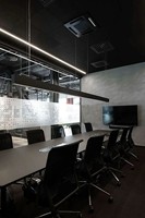 Table de salle de réunion de direction, luminaire suspendu linéaire LED en aluminium de 1200 mm, 6000K, lampe de plafond à intensité variable