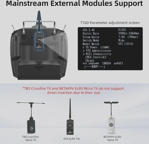 วิทยุบังคับ Radiolink T16D 16CH ดิจิตอล พร้อมตัวรับสัญญาณ R16f ระบบ Telemetry ขั้นสูง ระยะไกล 2.4G สำหรับโดรน FPV - Product Image 2