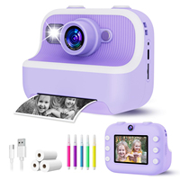 Cámara Instantánea para Niños M8 con Doble Lente, Compatible con Tarjeta SD de 32 GB, 48 MP, Impresión de Graffiti, Juguetes Educativos para Niñas y Niños, Regalo