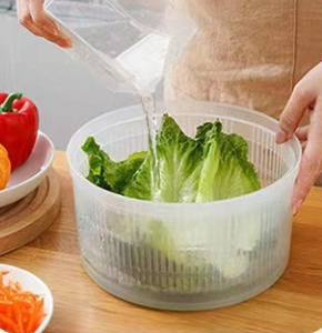 <span class=keywords><strong>Essoreuse</strong></span> <span class=keywords><strong>à</strong></span> légumes manuelle, hachoir <span class=keywords><strong>à</strong></span> <span class=keywords><strong>salade</strong></span>, déshydrateur et passoire pour légumes verts - Product Image 6