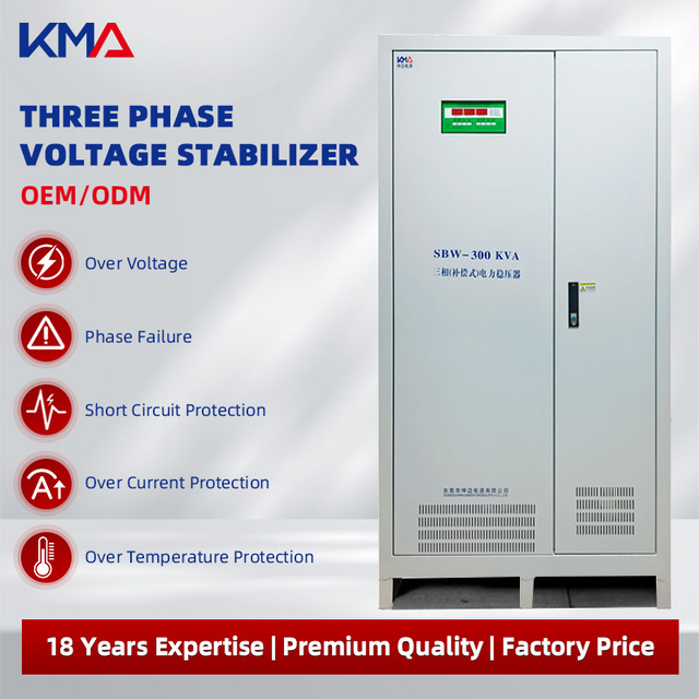 3 Phase Voltage Regulator Auto 380V 300Kva Adjustable Smart Power Automatic Voltage Staiblizer for Industrial