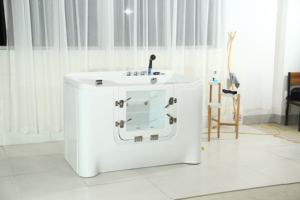 حوض استحمام للحيوانات الأليفة من يو سمايل بت، حوض سبا للكلاب مع تدليك ودرجة حرارة ثابتة وحمام أوزون وحليب للكلاب الصغيرة والمتوسطة والكبيرة - Product Image 4