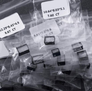 CVD ラボグロウンダイヤモンド 原石 ホワイトカラー 2カラット-10カラット 合成ダイヤモンド 大サイズ 8*8mm 9*9mm 10*10mm - Product Image 2