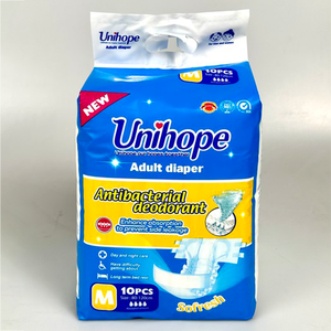 Unihope Nouvelle sortie Couches pour adultes jetables imprimées réglables avec attaches pour les jambes Respirantes à séchage rapide Couches/couches 3D Anti-fuite - Product Image 1