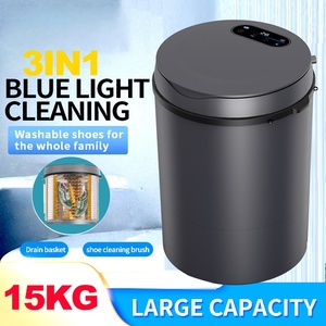 <span class=keywords><strong>Lave</strong></span>-<span class=keywords><strong>linge</strong></span> domestique grande capacité 15 kg, mini <span class=keywords><strong>lave</strong></span>-chaussures à chargement par le haut avec pulsateur et brosse à chaussures - Product Image 1