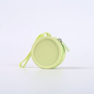 Neutral Round Silicone Coin Purse and Headphone Bag - Portable Zipper Travel Bag, Suitable for Mini Cosmetics - Product Image 4