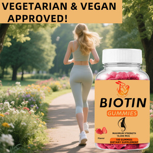 Factory Wholesale <b>Biotin</b> <b>Gummies</b> Dietary Supplements with Sodium <b>Biotin</b> Strawberry Flavor Herbal Supplements Natural <b>Gummies</b> - Product Image 5