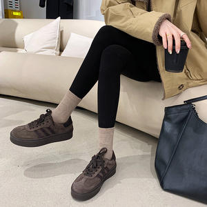 Baskets coréennes à bout fermé pour femmes, nouvelle collection printemps-automne 2024, respirantes, polyvalentes, confortables, à semelle épaisse, chaussures décontractées - Product Image 3