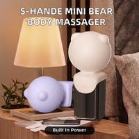 Masseur corporel miniature S-HANDE en forme d'ours avec commande filaire manuelle et garantie d'un an pour femmes