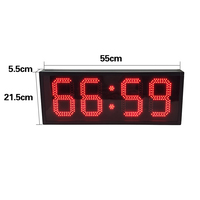 Compteur numérique à affichage LED à 4 chiffres super lumineux de 6 pouces, grand écran, pour compter les spectateurs lors d'événements en plein air, pour stade
