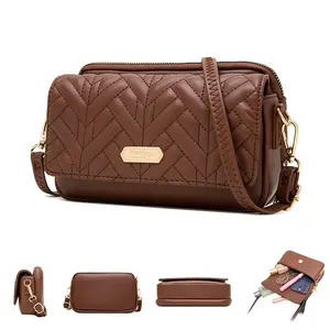 Prettyzys Mode Vrouwen Streak Crossbody Tassen N Kettingband Schouderontwerper Handtassen Casual Dames Tassen