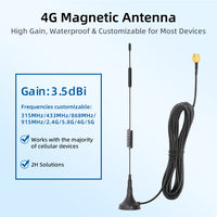 Antenne à base magnétique à gain élevé 3,5 dBi 868 MHz pour passerelle IoT, communication sans fil avec connecteur d'interface
