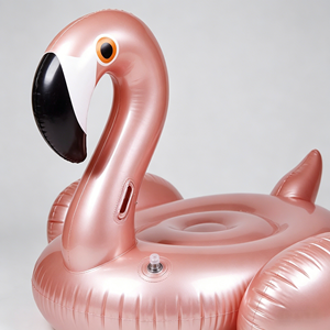 Offerta Speciale: Materassino Gonfiabile a Forma <span class=keywords><strong>di</strong></span> Fenicottero Oro <span class=keywords><strong>Rosa</strong></span>, Pieghevole e Impermeabile in PVC con Maniglie per Adulti, per <span class=keywords><strong>Piscina</strong></span> e Spiaggia - Product Image 4