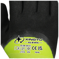 Guantes XINGYU de Espuma de Látex con Forro de Acrílico de Calibre 15, Antideslizantes, Térmicos, para Almacenamiento en Frío, Jardinería, Construcción, Trabajo Agrícola
