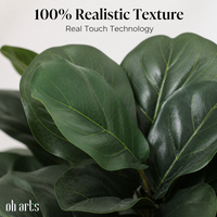 OH ARTS Usine chinoise : Plantes artificielles en plastique de type Ficus lyrata, les plus vendues, en gros pour la décoration extérieure