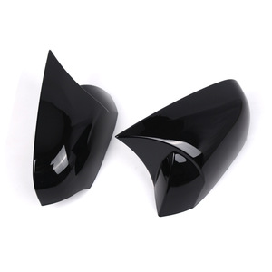 Rearview Mirror Housings Glossy Black <b>ABS</b> For 2009-2015 Renault Fluence Full Set - Product Image 1