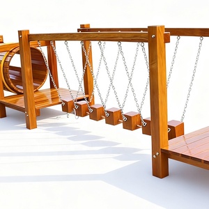 Équipement d'amusement extérieur en bois personnalisé de haute qualité pour enfants : Série d'escalade, Poutre d'équilibre, Tunnel de jeu <span class=keywords><strong>KAILANG</strong></span> KLPD02 - Product Image 6