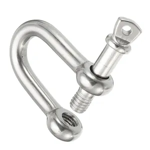 Marine Grade SS304 SS316 6mm 8mm 10mm D Shackle for Shade Sails