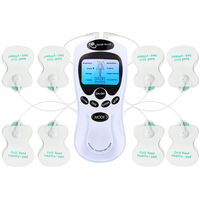 Dispositivo de Relajación Corporal Digital de Ocho Modos con Pulsaciones y Almohadillas Adhesivas para Masaje de Cuello, Espalda, Extremidades y Músculos, para Cuidado Diario en el Hogar