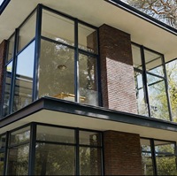 Ventanas de Aluminio con Doble Acristalamiento, Resistentes a Huracanes, Abatibles, Insonorizadas, con Vidrio Ahorrador de Energía