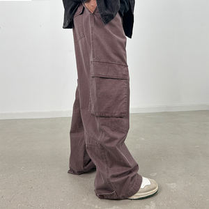 Heren Katoenen Linnen Broek Fabrikanten Custom Baggy <span class=keywords><strong>Cargo</strong></span> Broek Mannen Wassen Casual Rits Hoge Kwaliteit <span class=keywords><strong>Cargo</strong></span> Broek Fabrikant - Product Image 2