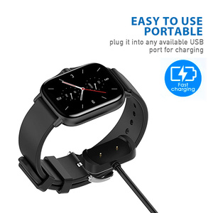<span class=keywords><strong>Amazfit</strong></span> <span class=keywords><strong>t</strong></span>-<span class=keywords><strong>rex</strong></span> GTR Kit de accesorios para reloj inteligente 42mm 47mm Cable de carga USB GTS Cable <span class=keywords><strong>cargador</strong></span> trenzado blindaje chaqueta de PVC cobre puro - Product Image 4