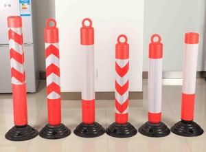 2025 Offre Spéciale <span class=keywords><strong>trafic</strong></span> Flexible doux très visible PE délinéateur d'avertissement en plastique poteau noir avec Base - Product Image 5