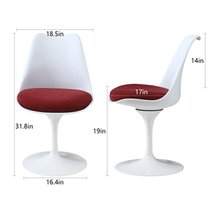 Silla de comedor tapizada de plástico <span class=keywords><strong>tulip</strong></span>án giratoria para comedor cómoda superventas para Hotel Bistro - Product Image 4