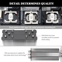 Thermalright AK120 CPU refroidi à l'air Radiateur anti-gravité 5 tuyau de chaleur Support AMD 12CM PC Fan de refroidissement