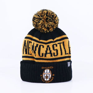 Wholesale Warm Knitted Custom logo Winter <strong>Beanie</strong> Hand Made Knitted Bobble Hat Custom <strong>Pom</strong> <strong>Pom</strong> <strong>Beanies</strong> - Product Image 1