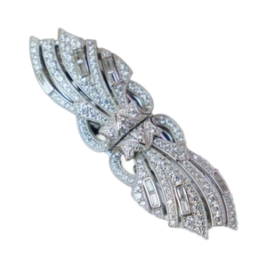 Bijoux de mode 925 argent Sterling Zircon broche de luxe pour cadeau de fiançailles de mariage - Product Image 1