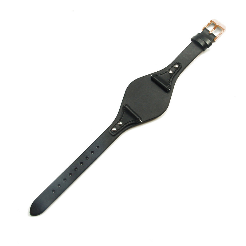 Noir clair + boucle en or rose