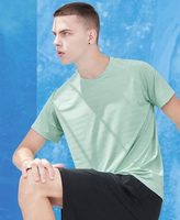 T-shirts pour hommes OEM/ODM en gros – Haute Qualité, Respirants, Séchage Rapide, Anti-Plis, Imprimés par Transfert Thermique, Spandex/Nylon, Sport