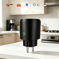 Enchufe Inteligente Zigbee 3.0 de Fábrica para la UE, Enchufe Inteligente Tuya con Control por Voz de Alexa y Google Home, Embalaje con Logotipo Personalizado OEM