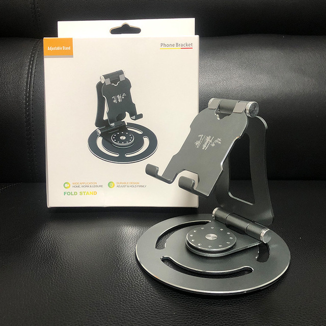 360° Flexible Phone Holder for iPhone 17 Pro Max Desktop Tablet Notebook Lazy Aluminium Holder Mobile Accessories