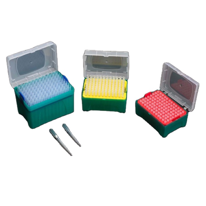 Бесплатная Оценка продукта, оптовая продажа, пластиковая звезда 50 мкл, наконечник пипетки с фильтром для лабораторного использования, медицинский тестовый материал PP