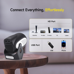Proyector Portátil HY300X CE WiFi6 BT5.4 con Doble LED, Compatible con 4K, Mini Smart Android 11, 300AnsiLM, Altavoces Integrados - Product Image 6