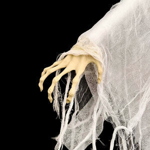 โครงกระดูกกระดูกพลาสติกแขวนโครงกระดูกฮาโลวีนพร้อมความร้อนสีแดงสำหรับบ้าน<span class=keywords><strong>ผี</strong></span>สิงอุปกรณ์ตกแต่งหนี - Product Image 3