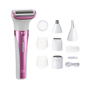 Depiladora OEM Lady Shaver 5 en 1 para Mujer, Disco Giratorio, Recargable por USB, Afeitadora Eléctrica, Depilación sin Dolor, Afeitadora Facial, Bikini, Pubis - Product Image 5