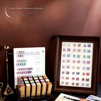 Ensemble de vernis à ongles en gel UV écologique et non toxique LADAI - 24 couleurs, finition pailletée, fournitures professionnelles pour salon de manucure, mode et art des ongles
