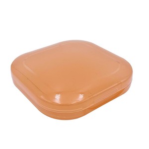 Dental Square <b>Retainer</b> <b>Case</b> Transparent Frosted Braces Storage Orthodontic Care Home And Commercial Use - Product Image 1